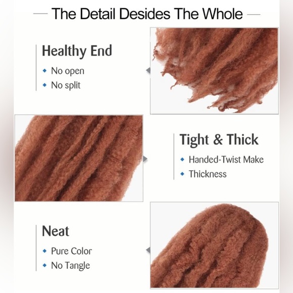 Marley Hair Crochet Braids 20 Inch Afro Kinky Curly Twist Crochet(20"6Packs,30#) - Picture 3 of 6